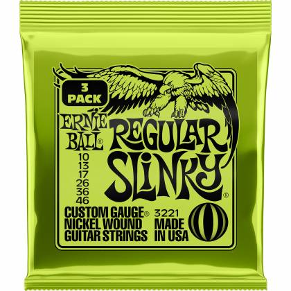 Ernie Ball Regular Slinky 10-46 (paquet de 3)