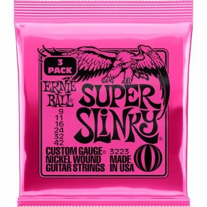 Ernie Ball Super Slinky 9-42 (3 pack)
