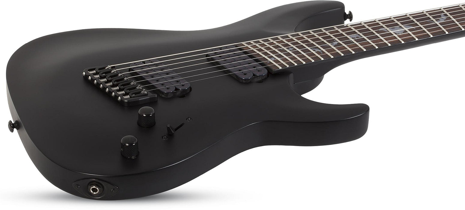 Schecter Damien-7 Multi-Scale Satin Black
