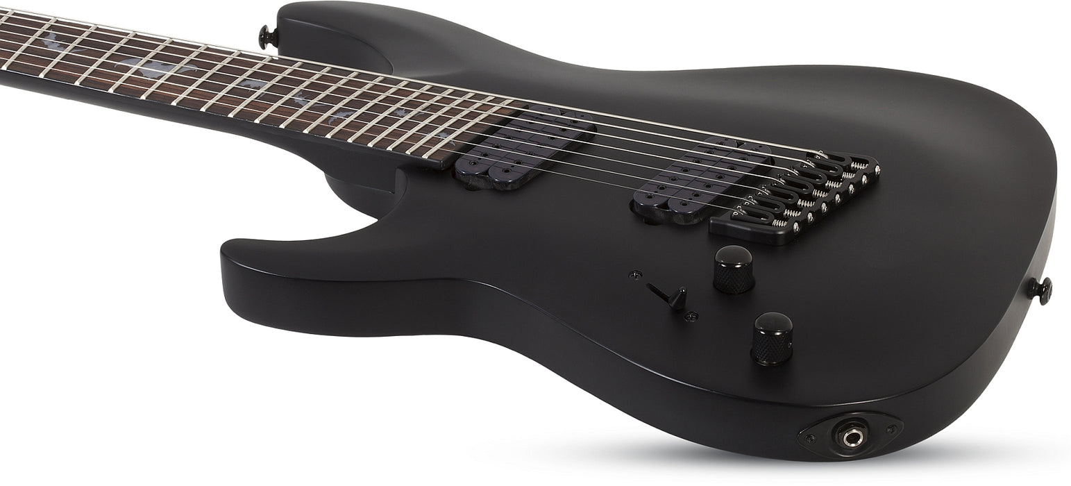 Schecter Damien-7 Multi-Scale Left-Handed Satin Black