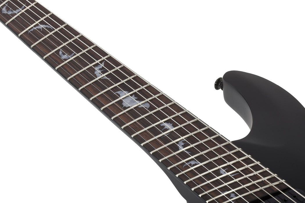 Schecter Damien-7 Multi-Scale Left-Handed Satin Black