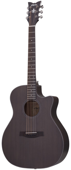 Schecter Orleans Studio Acoustic Guitar Satin See Through Black