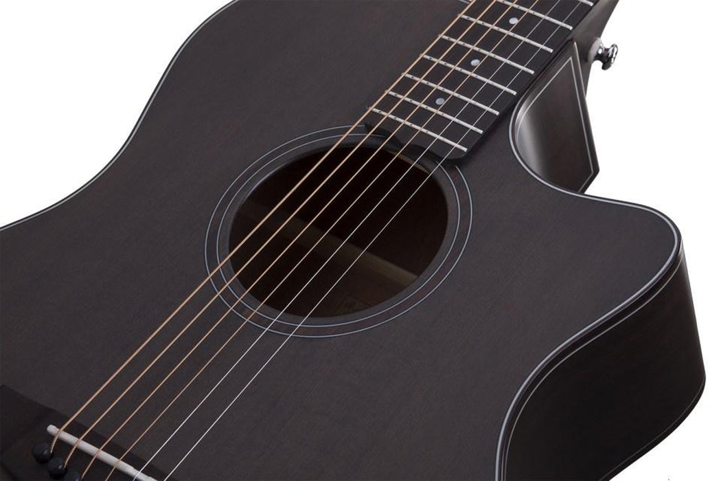 Schecter Orleans Studio Acoustic Guitar Satin See Through Black