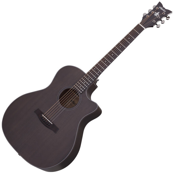 Schecter Orleans Studio Acoustic Guitar Satin See Through Black