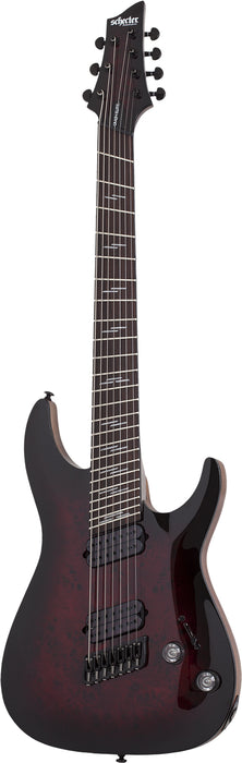 Schecter Omen Elite-7 Multi-Scale Black Cherry Burst