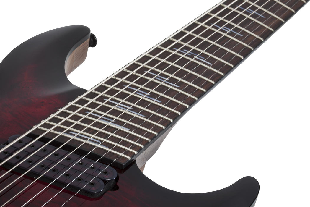 Schecter Omen Elite-8 Multi-Scale Black Cherry Burst