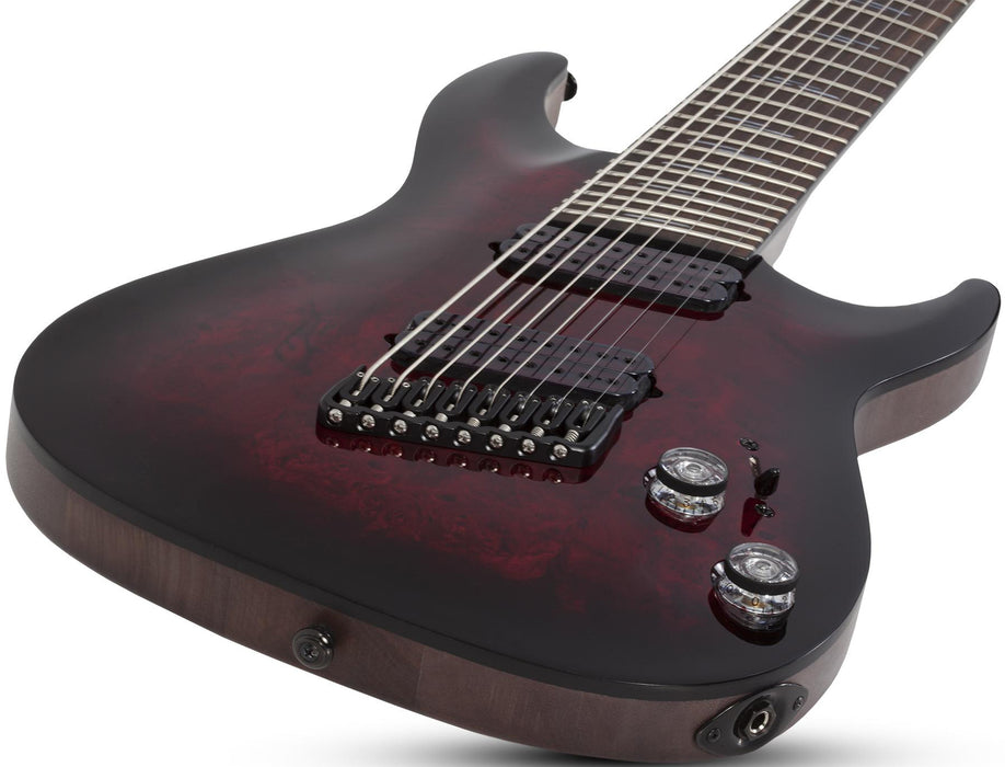 Schecter Omen Elite-8 Multi-Scale Black Cherry Burst