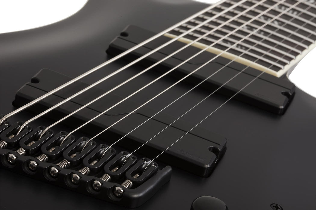 Schecter C-8 Multi-Scale SLS Elite "Evil Twin" Satin Black