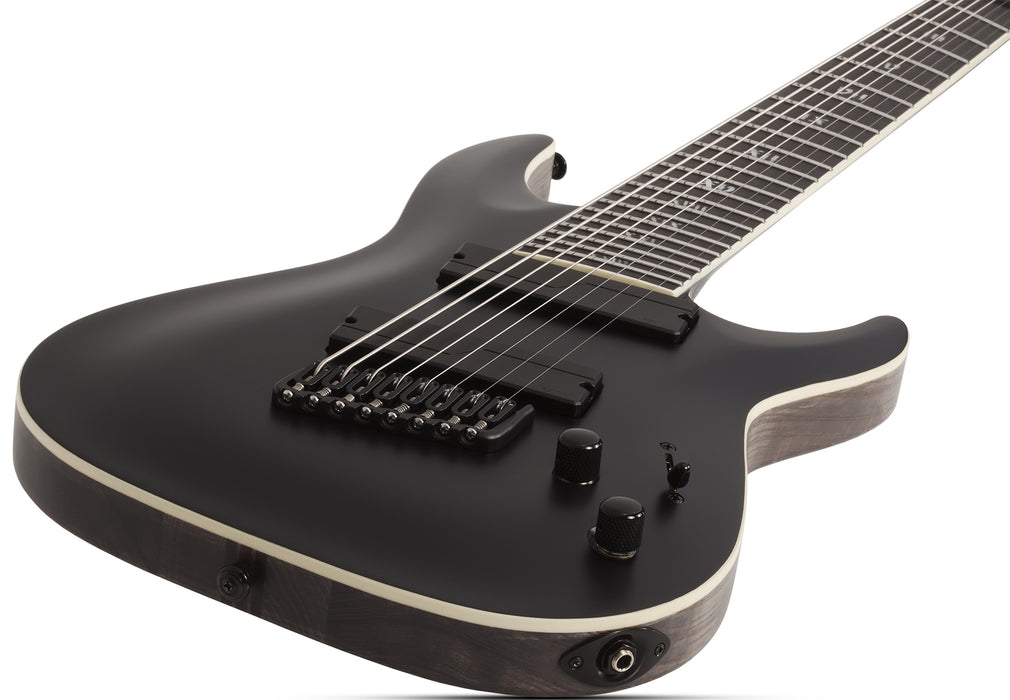 Schecter C-8 Multi-Scale SLS Elite "Evil Twin" Satin Black