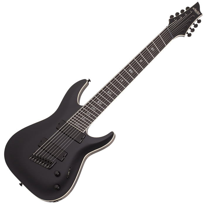 Schecter C-8 Multi-Scale SLS Elite "Evil Twin" Satin Black