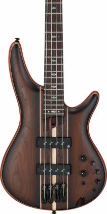 Ibanez SR Premium 4str Electric Bass w/Bag, Dual Mocha Burst Flat