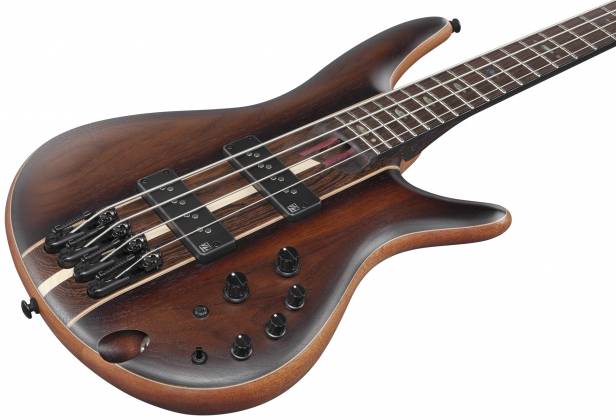 Ibanez SR Premium 4str Electric Bass w/Bag, Dual Mocha Burst Flat