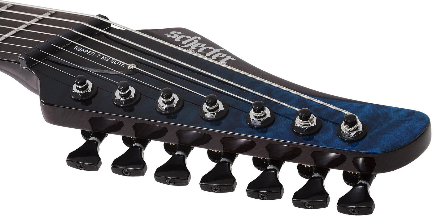 Schecter Reaper-7 Elite Multi-Scale Deep Blue Ocean