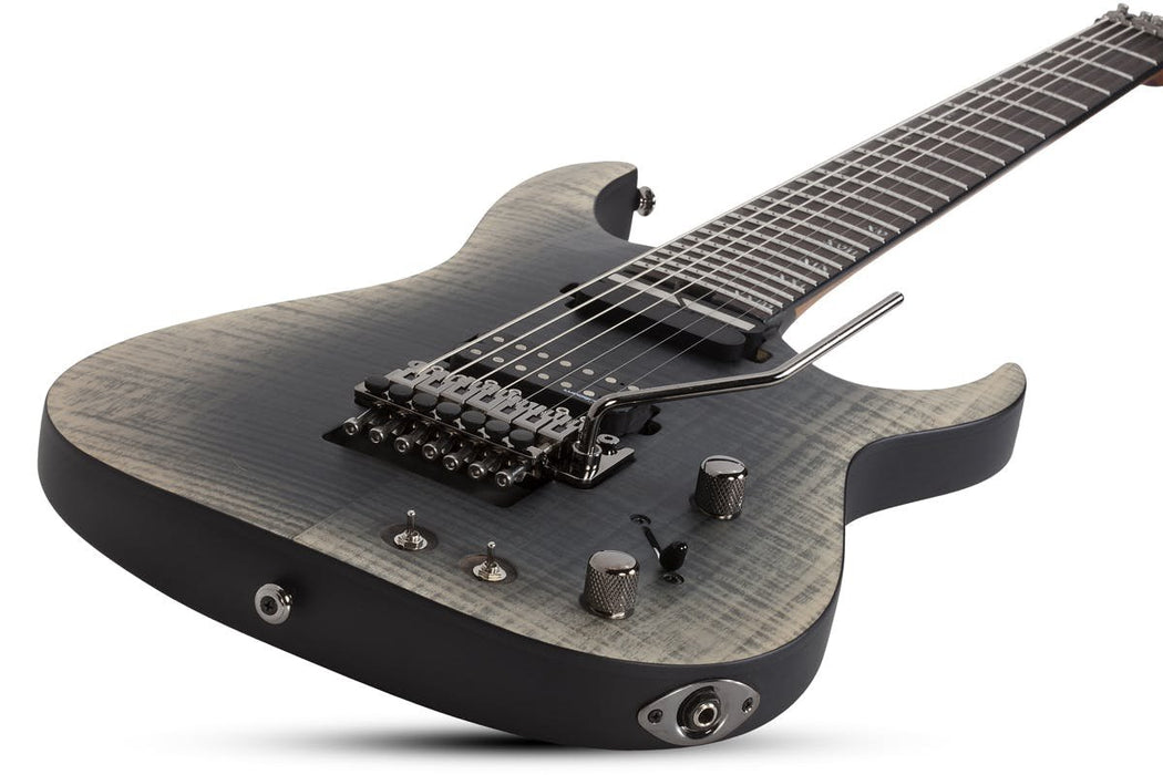 Schecter Banshee Mach-7 Fr-Sustainiac Fall Out Burst