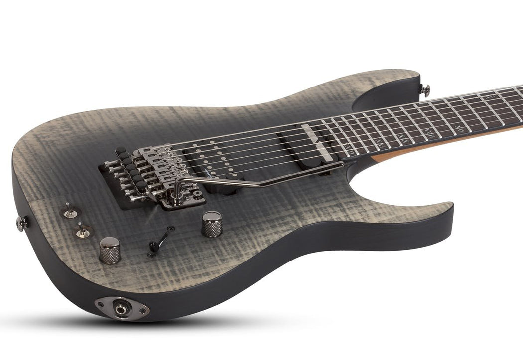 Schecter Banshee Mach-7 Fr-Sustainiac Fall Out Burst