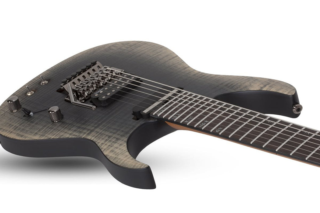 Schecter Banshee Mach-7 Fr-Sustainiac Fall Out Burst