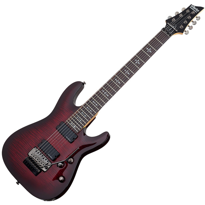 Schecter Demon-7 Fr Crimson Red Burst