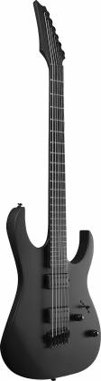 Ibanez 6 String RG Iron Label Series Baritone Electric Guitar, Black Flat
