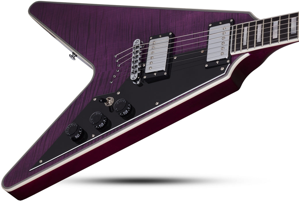 Schecter V-1 Custom Trans Purple