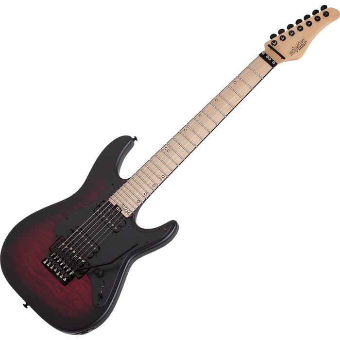 Schecter Miles Dimitri Baker 7 Fr Crimson Red Burst Satin