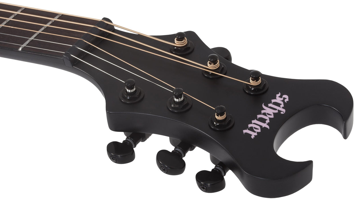 Schecter Machine Gun Kelly Acoustic Guitar, Satin Black