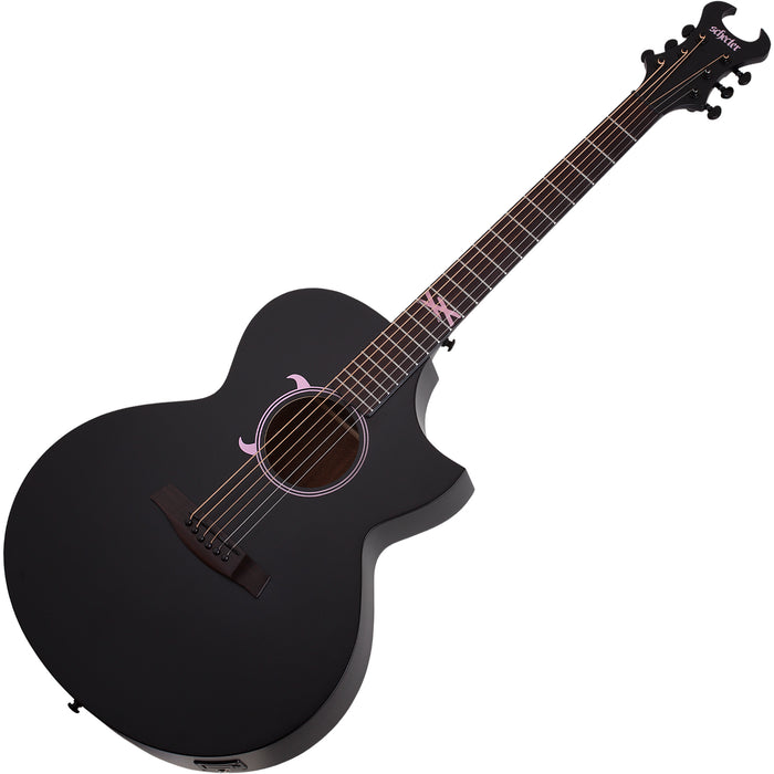 Schecter Machine Gun Kelly Acoustic Guitar, Satin Black