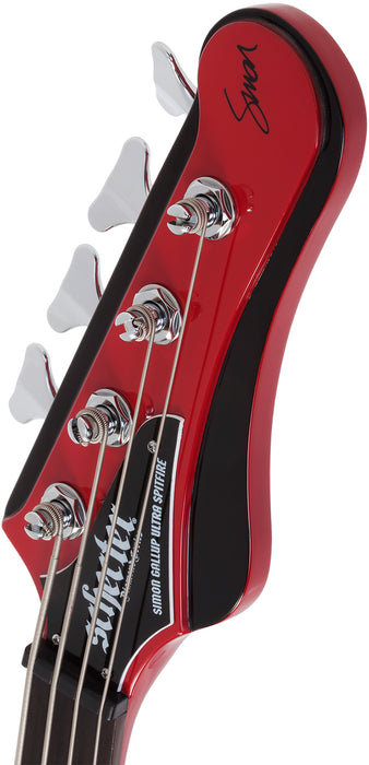 Schecter Simon Gallup Ultra Bass Red/Black