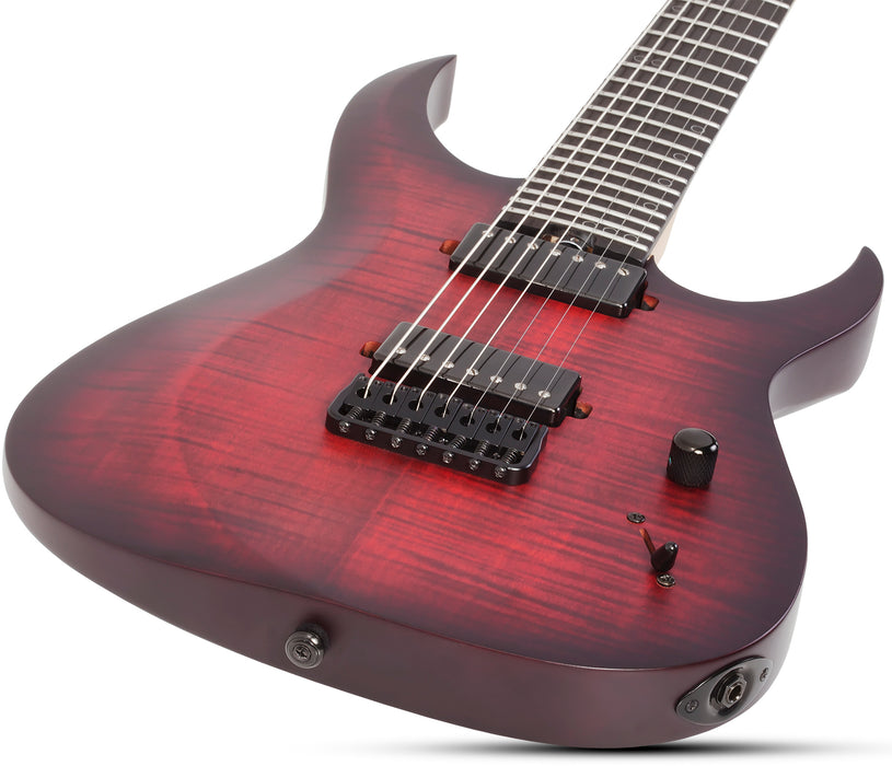 Schecter Sunset-7 Extreme Scarlet Burst