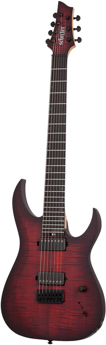 Schecter Sunset-7 Extreme Scarlet Burst