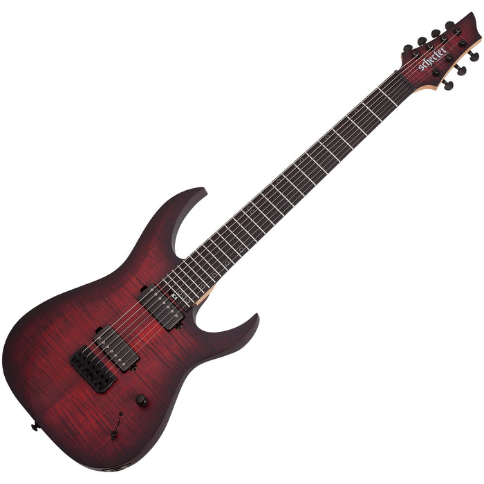 Schecter Sunset-7 Extreme Scarlet Burst