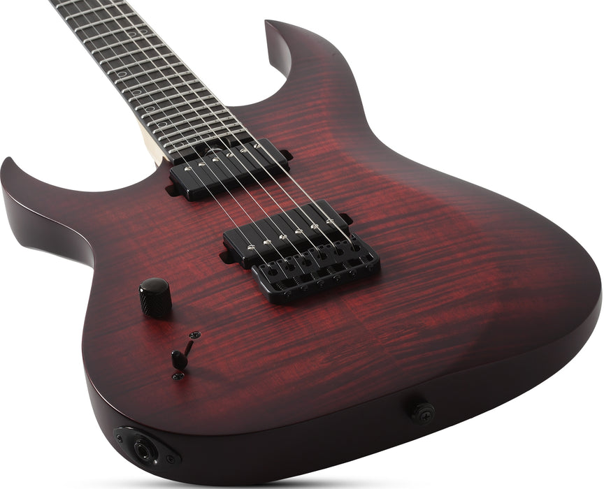 Schecter Sunset-6 Extreme Left-Handed Scarlet Burst