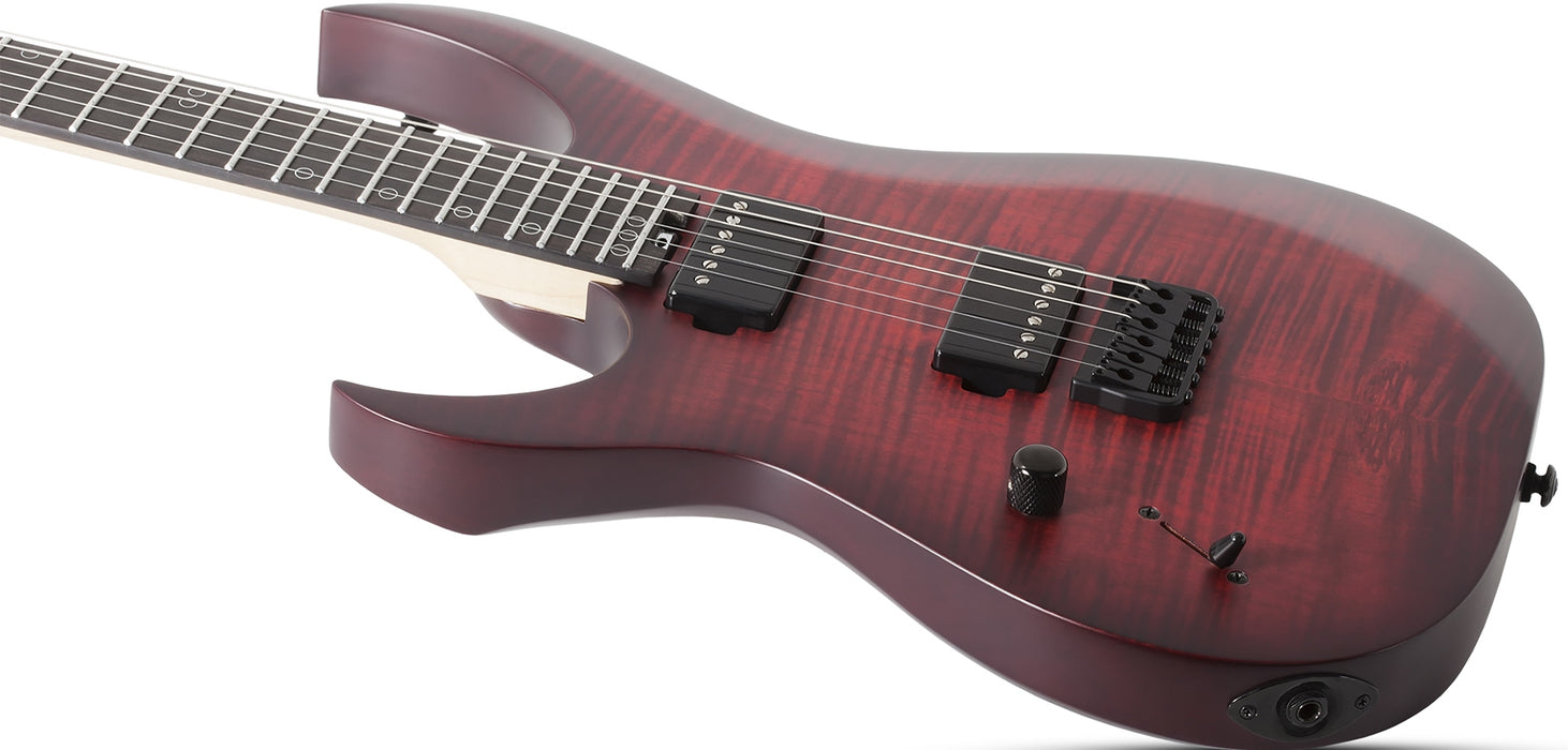 Schecter Sunset-6 Extreme Left-Handed Scarlet Burst