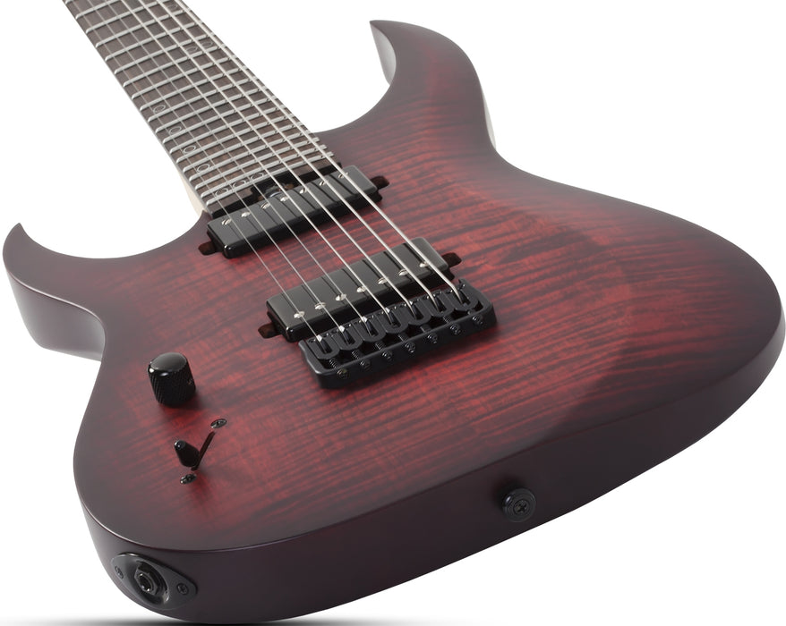 Schecter Sunset-7 Extreme Left-Handed Scarlet Burst