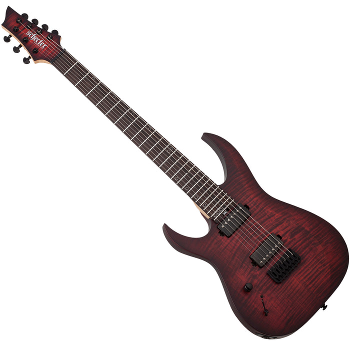 Schecter Sunset-7 Extreme Left-Handed Scarlet Burst