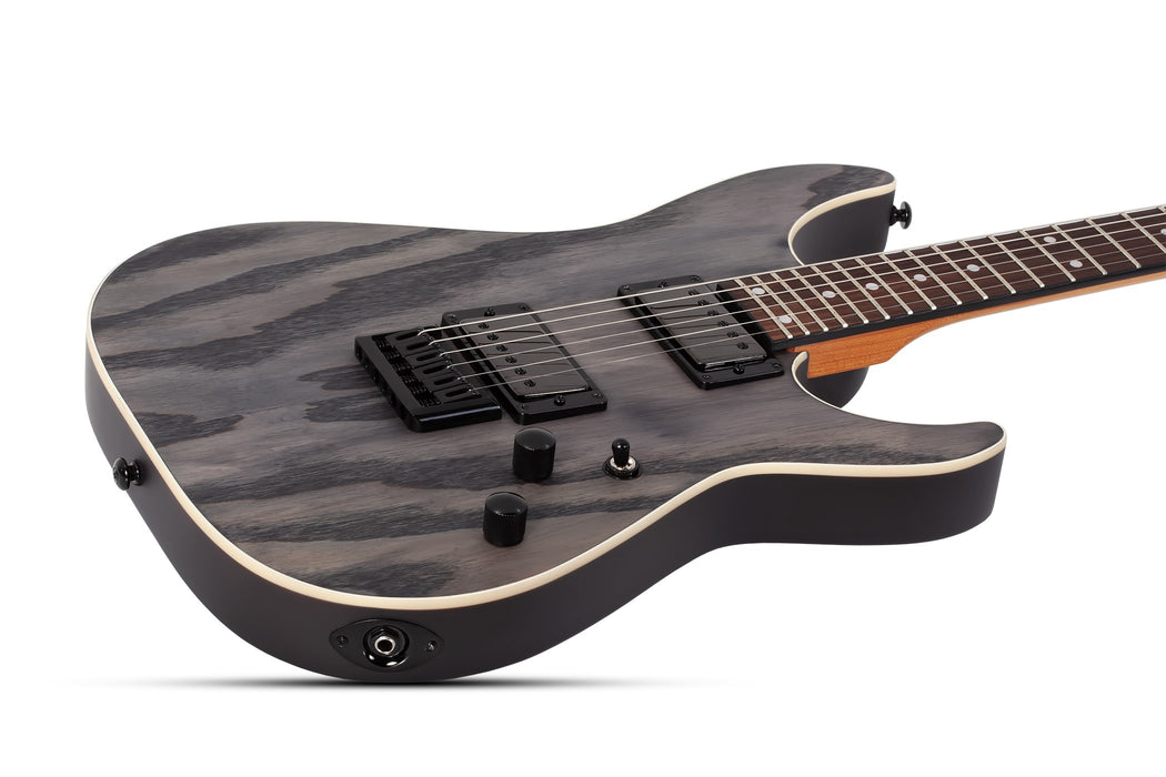 Schecter C-1 Standard, Black Fade Burst Burl