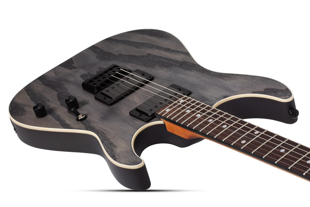 Schecter C-1 Standard, Black Fade Burst Burl