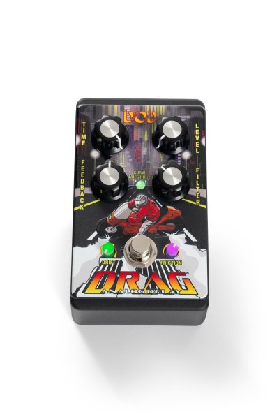 Digitech DOD-DRAG Analog Delay Pedal w/SlideStop, Evade Friction & Reversible StagePlate