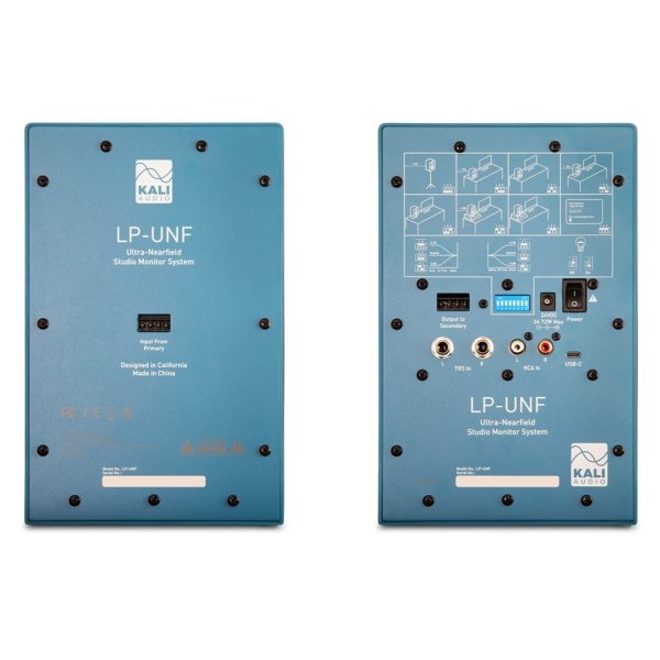 Kali Audio 4.5" Ultra Nearfield Monitor System With Bluetooth, Blue (Pair)