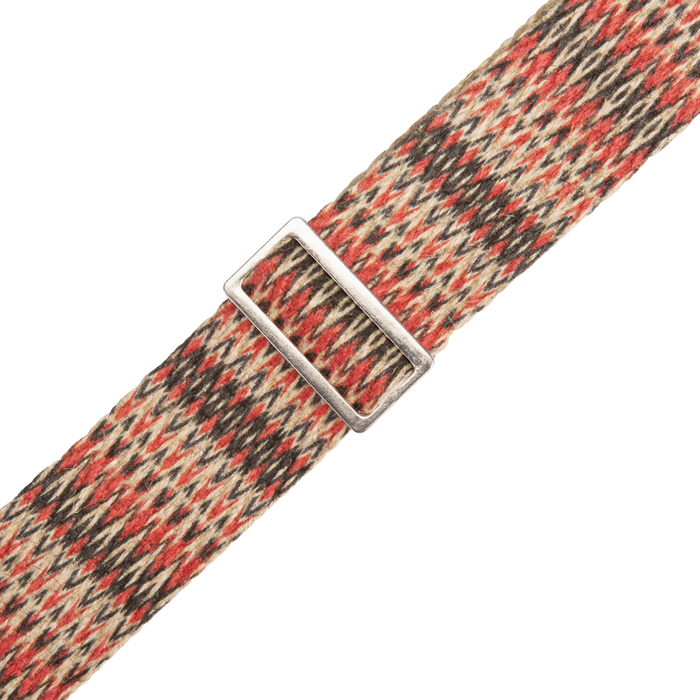 Levy's Vegan Hemp Series 2 inch Wide Hemp Guitar Strap, Towers