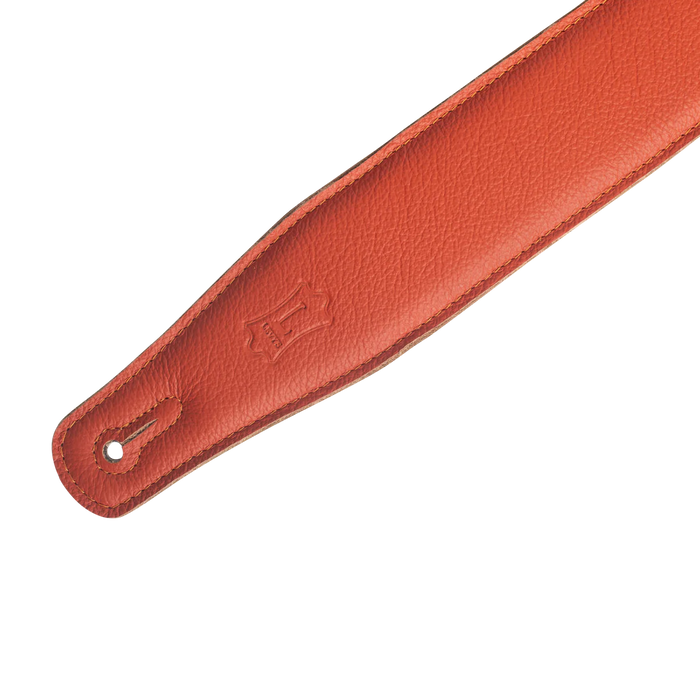 Levy's Leather Right Height Series 2 1/2" Wide Ergonomic RipChord™ Guitar Strap, Orange
