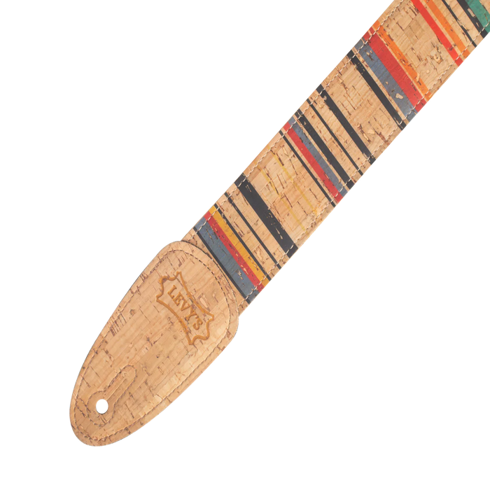 Levy's Cork Guitar Series 2 inch Wide Cork Guitar Strap, Nantucket
