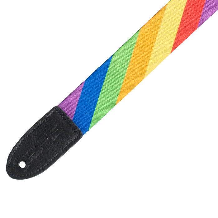 Levy's Junior Poly Series 1 1/2 inch Wide Kids Guitar Strap, Rainbow
