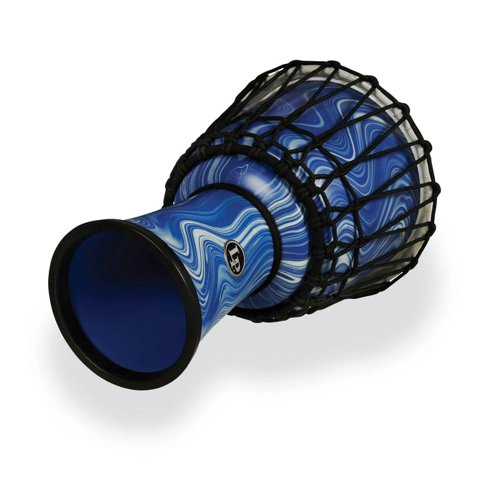 Latin Percussion World 7 Rope Circle Djembe Blue Marble