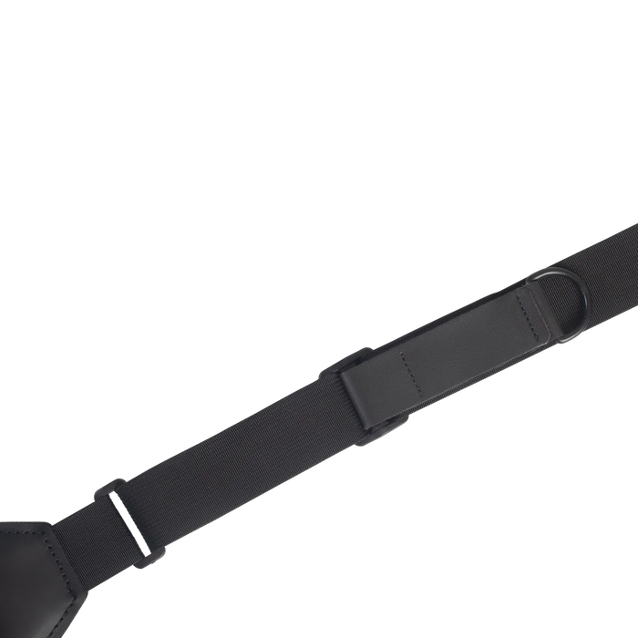 Levy's Poly Right Height Series 3 1/4 inch Wide Neoprene RipChord™ Guitar Strap, Solid Noir