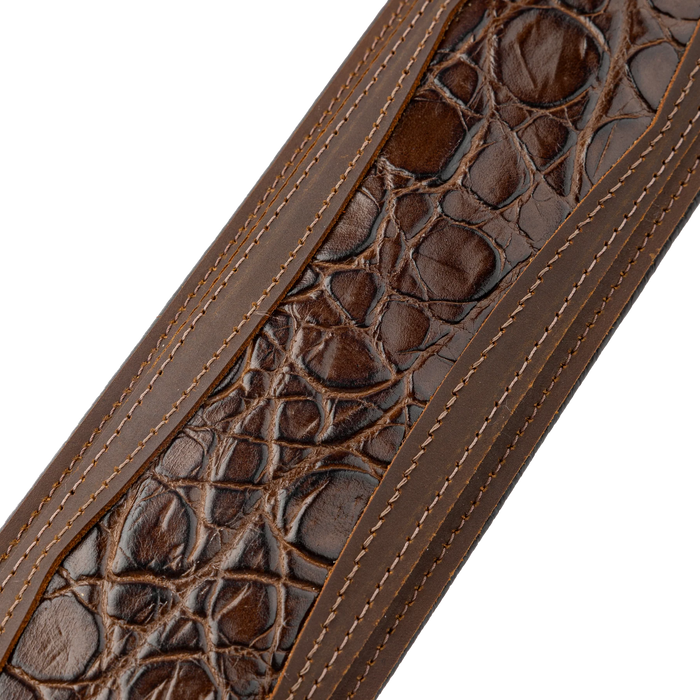 Levy's Apex Leather Guitar Strap With Padding And Hardware, Brown