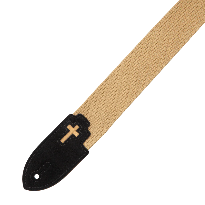 Levy's Divine Worship Series 2" Cotton Guitar Strap, Tan
