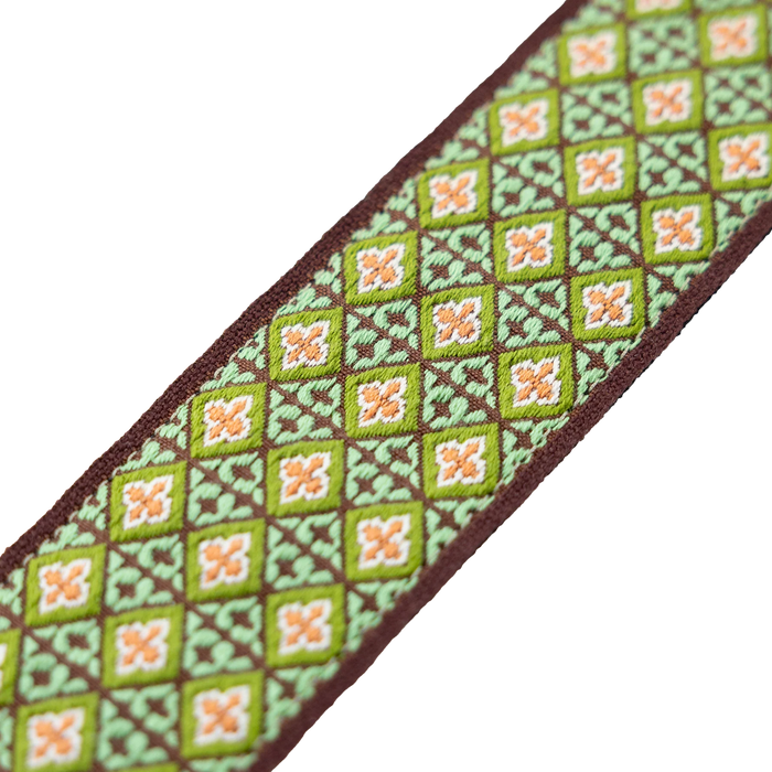 Levy's Original Hootenanny Series 2" Jacquard Weave Guitar Strap, Green