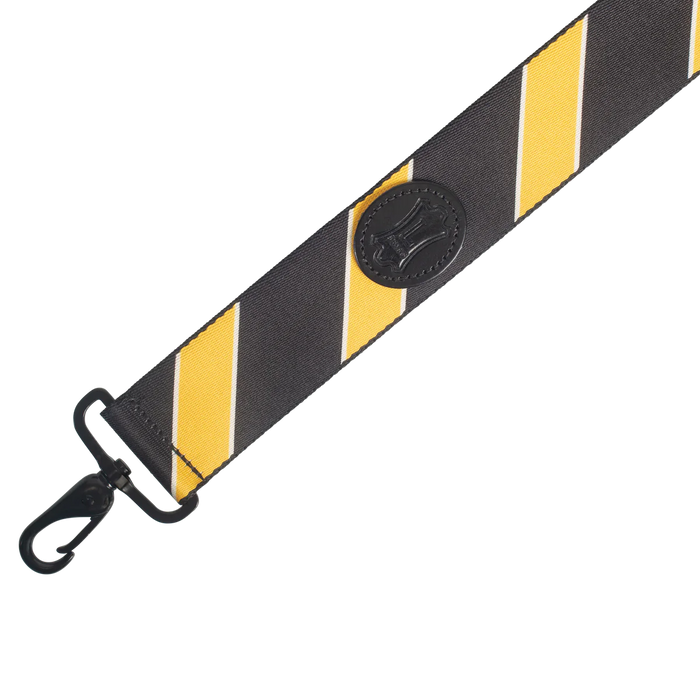Levy's Case Straps 2 inch Wide Polyester Case Strap, Black & Yellow Stripes