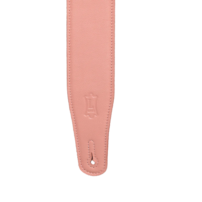 Levy's Pastel Leather Series Pastel Leather Guitar Strap,  Salmon