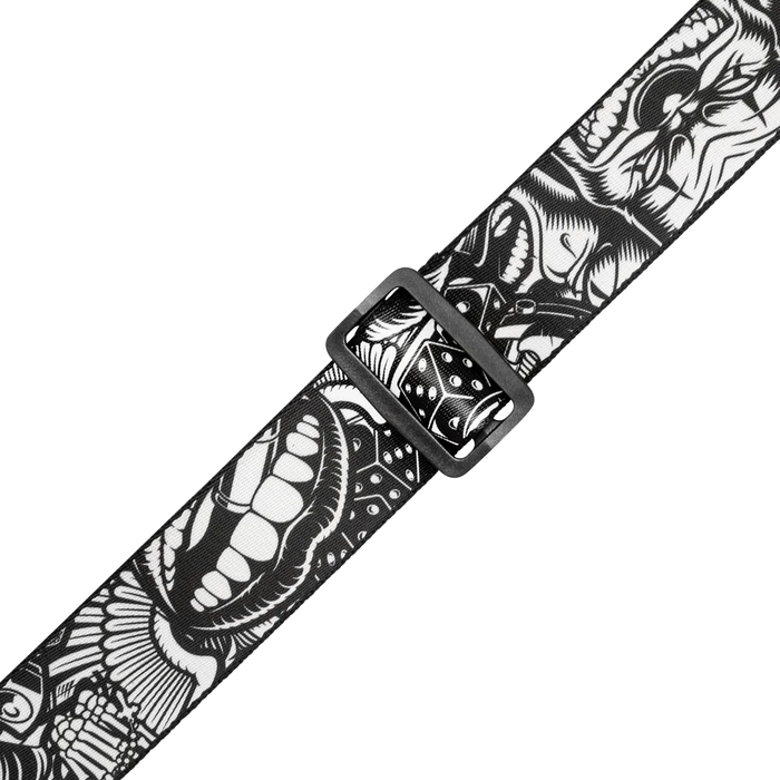 Levy's 2" Poly Tattoo Series Guitar Strap in Clowns design MP2TAT-001